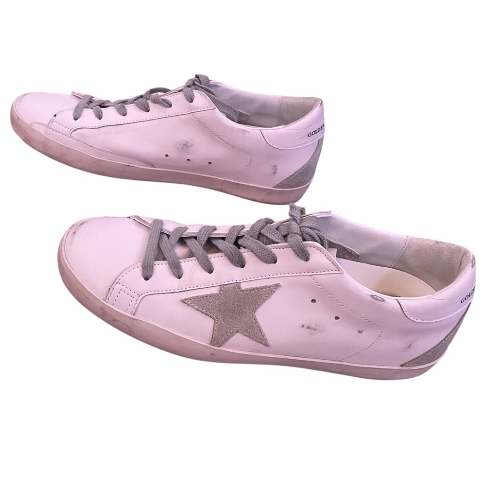 Golden Goose Super Star Leather Suede Sneakers Size 41 / 11 - Picture 4 of 12